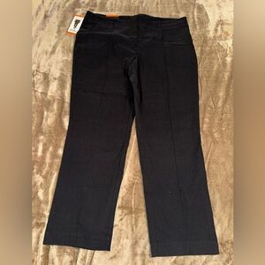 Hilary Radley Women's Classic Black Trousers tummy control